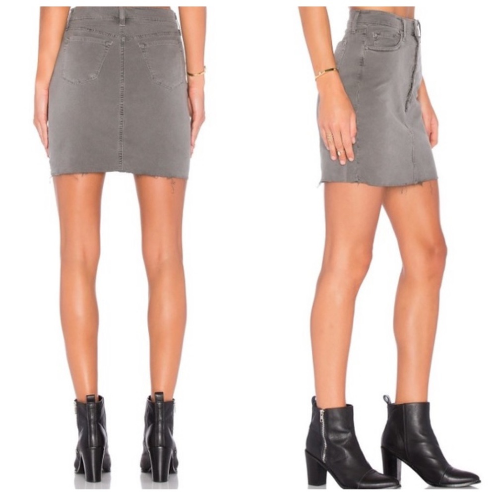 J Brand sz 31 Rosalie Distressed Sterling Denim Mini Skirt
